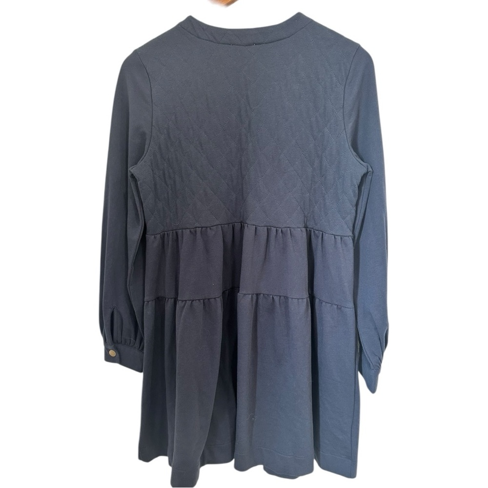 Sundays we are Sundays Navy Tiered Button Front Dress Women’s Size Small - Picture 2 of 5